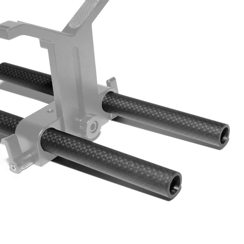 NICEYRIG 15mm Carbon Fiber Rod 8 Inch Applicable for Follow Focus, Shoulder Rig, Matte Box, Lens Support, Pack of 2-065 - Image 3